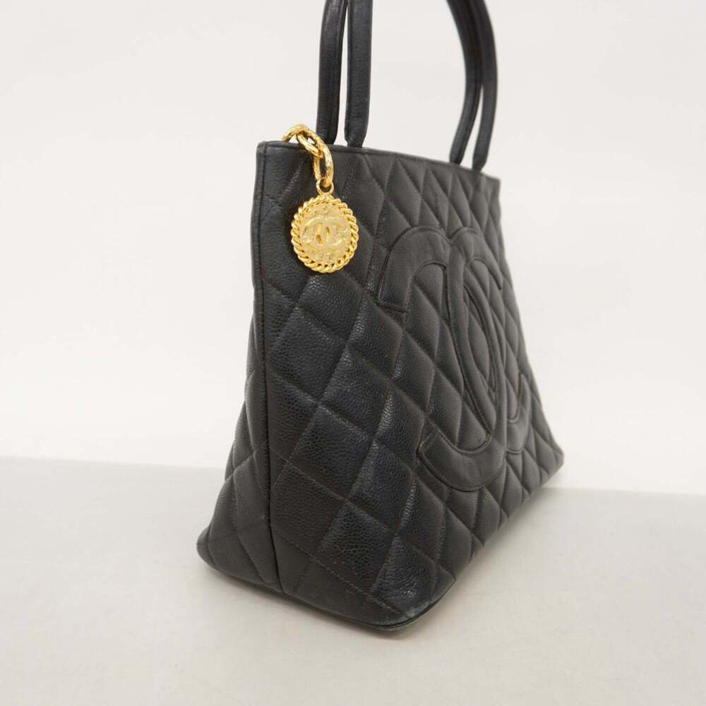 CHANEL Black Caviar Leather Reissue Tote Bag - Picture 2 of 13